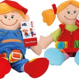 Small Foot poupées en tissu Chiara et Massimo, lot de 2