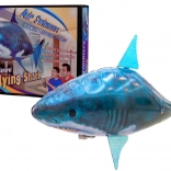 Ballon Volant Télécommandé en Forme de Requin Bleu