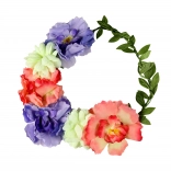 Couronne de Fleurs Colorées