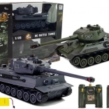 Ensemble de 2 chars RC 1:28 T-34 et TIGER 103