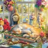 Puzzle Assemblage avec chat 1000 pièces SCHMIDT