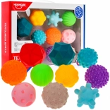Lot de 10 balles sensorielles en caoutchouc pour enfants dès 6 mois et adultes – jouets antistress