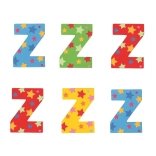 Grande lettre en bois avec étoile