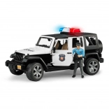 Bruder Jeep Wrangler Rubicon police avec figurine
