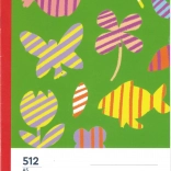 cahier scolaire A5 avec lignes auxiliaires pour débutants, 10 feuilles