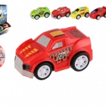 Boule surprise avec voiture en plastique 5 cm à rétrofriction
