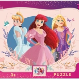 Puzzle princesse 12 pièces sur planche