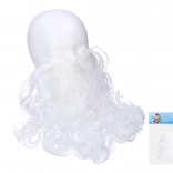 Fausse barbe blanche pour costume de Saint-Nicolas, sorcier ou grand-père
