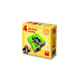 Cubes d’images en bois KRTEČEK – 4 cubes