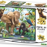 PRIME Puzzle 3D Jungle 3D 100 pièces