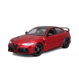 modèle de voiture en métal 1:18 BBURAGO Alfa Romeo Giulia GTA rouge métallisé