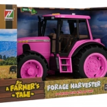 Tracteur rose avec fonctions lumineuses et sonores