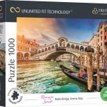 Puzzle TREFL UFT Romantic Sunset : Pont du Rialto à Venise, 1000 pièces