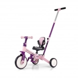 Tricycle enfant 5-en-1 avec barre de guidage MILLY MALLY OPTIMUS MAX rose