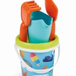 Seau avec motif d'été et arrosoir