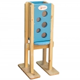 Panneau à sable en bois pour bac à sable CLASSIC WORLD jaune dès 3 ans