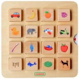 Masterkidz jeu Montessori d’association d’ombres et de paires