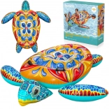 Tortue gonflable colorée avec poignées Bestway avec imprimé Majolique 183x173 cm