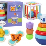 Ensemble de jouets sensoriels Tower Koala Educational Cube Spinners