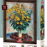Puzzle avec cadre floral et colle 3-en-1 Artichaut de Jérusalem 1000 pièces
