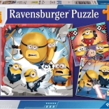Ravensburger puzzle Moi, moche et méchant 4 – set de 3×49 pièces