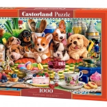 Puzzle 1000 pièces chiots desserts