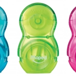 MAPED taille-crayon avec gomme (assortiment de couleurs)