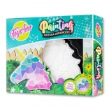 Mosaïque avec peinture de licorne