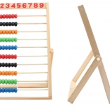Abacus scolaire en bois avec perles colorées