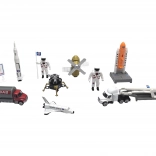 Ensemble d'astronautes et de véhicules spatiaux