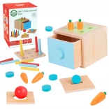 Woopie Green jouet éducatif en bois à tiroirs Montessori