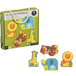 Petit Collage Premier Puzzle Bébés Safari