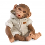 Guca petit singe réaliste reborn 32 cm avec corps souple