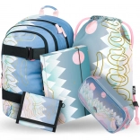 Ensemble BAAGL Skate Moon : Sac à dos, Trousse, Sac de sport, Chemises et Portefeuille