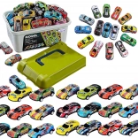 Set de petites voitures de course WOOPIE en boîte, 50 pièces