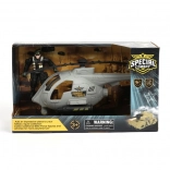 Hélicoptère militaire avec figurine et accessoires