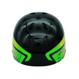 Casque de cyclisme Dazzler noir avec éléments vert-jaune – taille M