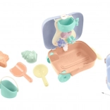 Valisette à roulettes avec set de sable et moulin à eau