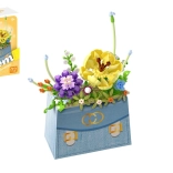 Jeu de construction KOCO mini fleur dans un sac à main, 223 pièces