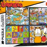 Puzzle Garfield déteste le lundi 4×250 pièces