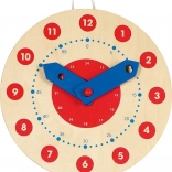Horloge en bois pour l'apprentissage du temps