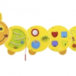 jeu mural en bois chenille junior