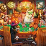 Puzzle Chiens joueurs de cartes 500 pièces
