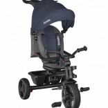 Tricycle pour enfant LIONELO Haari Jeans 5-en-1 avec siège pivotant et canopy