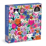 Puzzle Chats dans les Fleurs 500 pièces