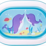 Piscine ovale gonflable pour enfants avec dauphins