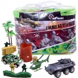 Grande ensemble de jouets militaires avec chars et soldats