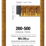 ART PUZZLE cadre pour puzzle 48 × 34 cm doré, pour 500 pièces