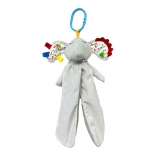 Jouet sensoriel en peluche éléphant Miluš 25 cm