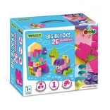 Wader grands blocs 26 pièces roses